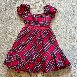 Gorgeous Janie and Jack Holiday dress. Bradbury red plaid silk dress.